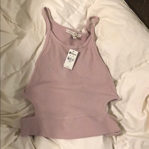mauve cropped tank top